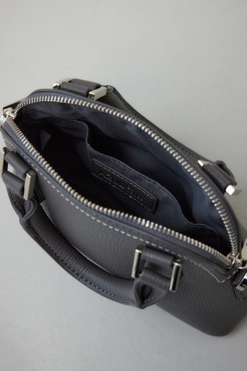 ダブルジッパーミニバッグ GRY FREE