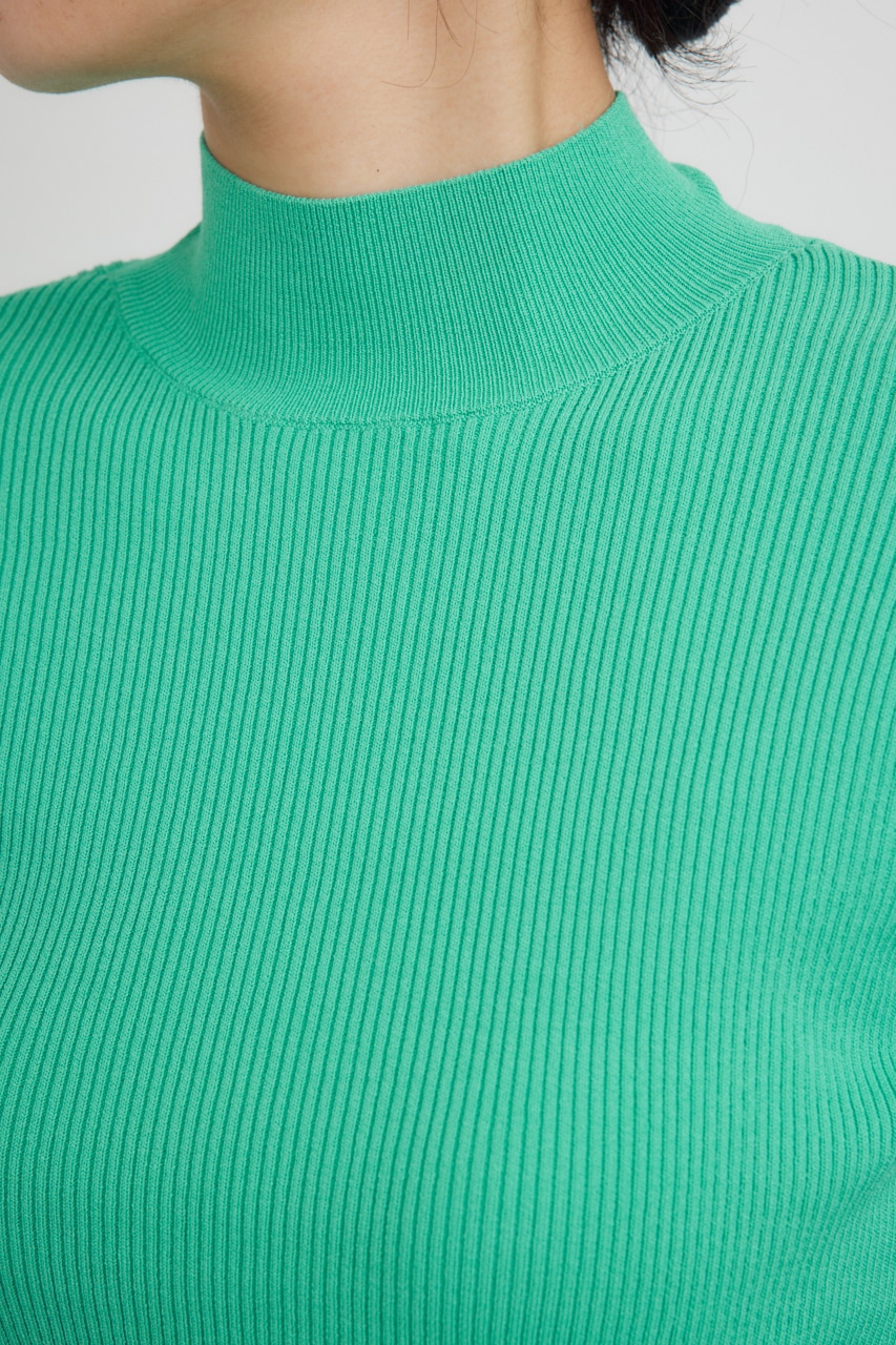 【PLUS】ショートボレロレイヤードセットニット NVY FREE