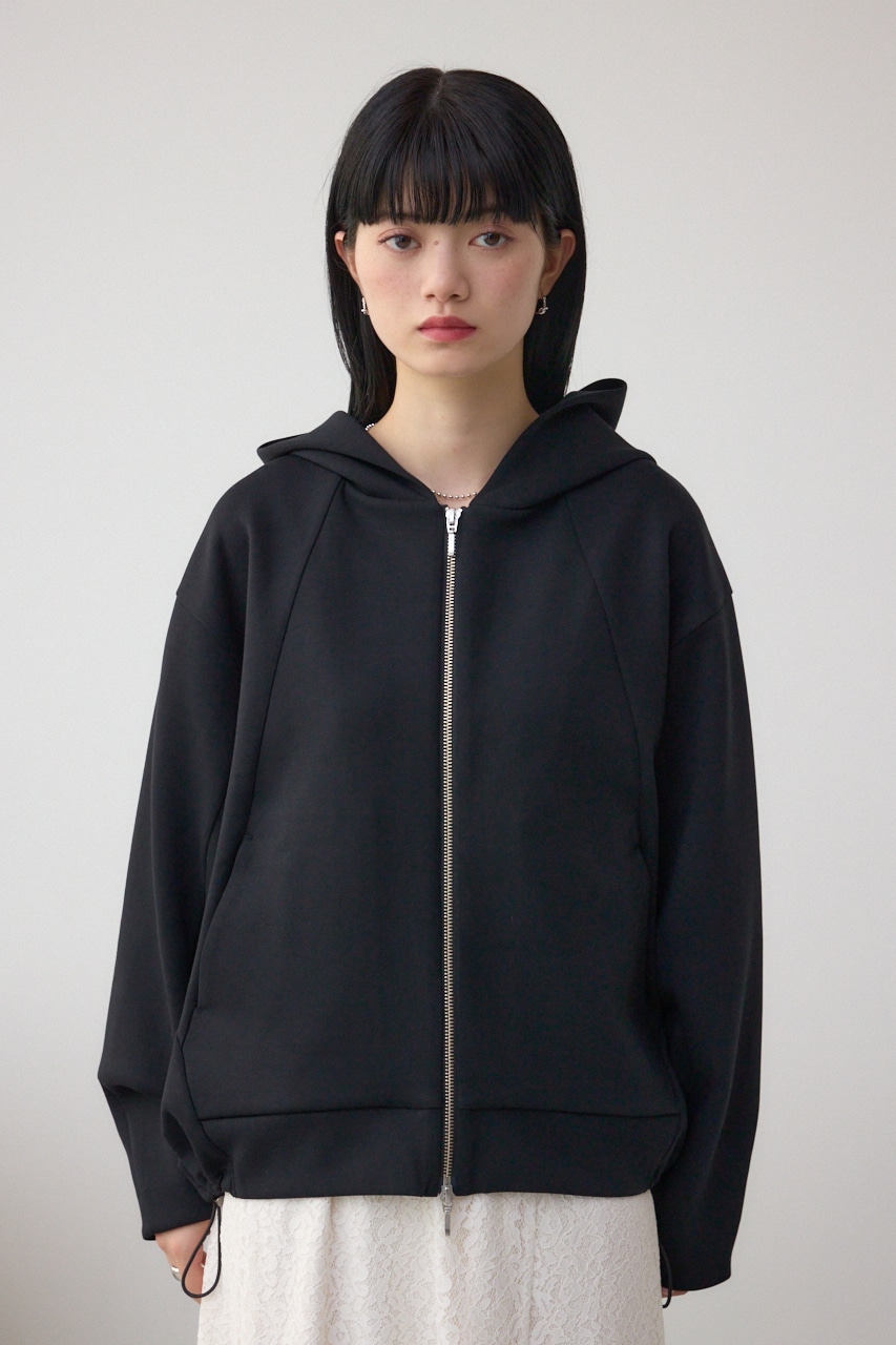 デザインポンチパーカー BLK FREE