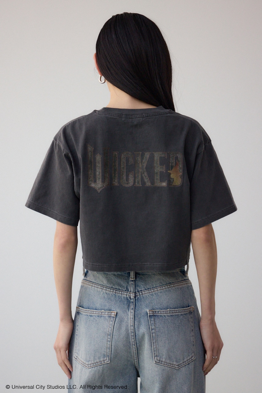【WICKED×AZUL】ピグメントバックロゴT BLK M