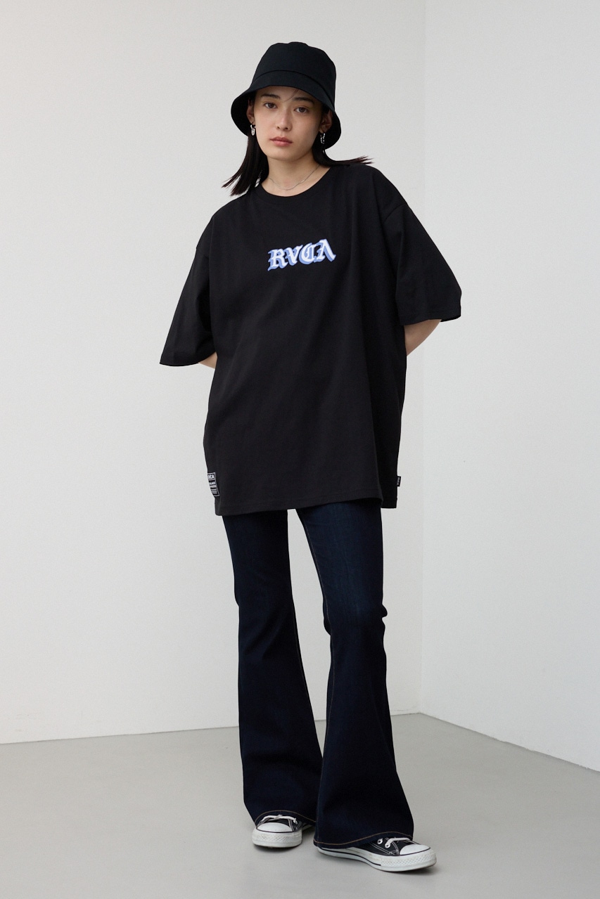 RVCA×AZUL バックフォトT L/BLK FREE