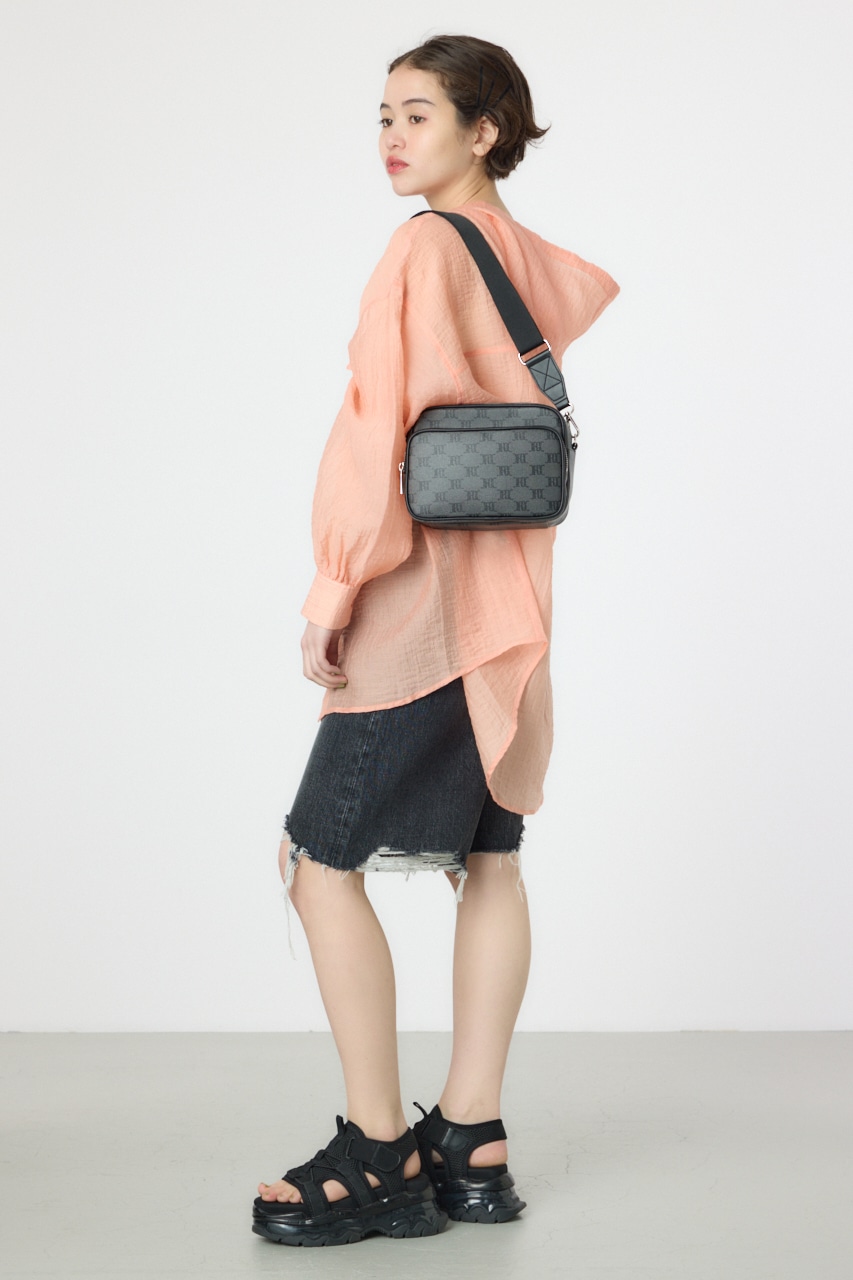 クラシックショルダーバッグ 柄BLK FREE