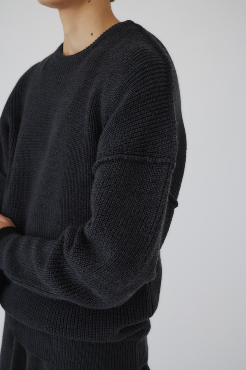 【LIMITED SALE】4type oversized knit tops C.GRY FREE