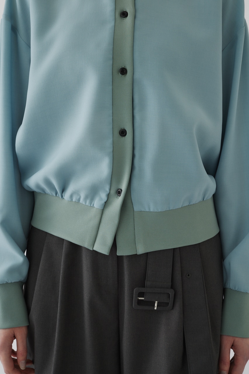 Similar color light blouson L/BLU FREE