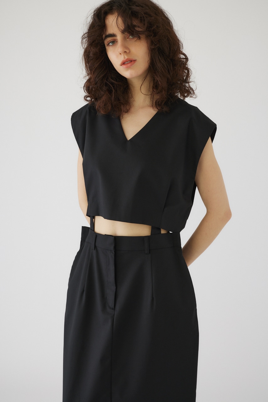 RIM.ARK | V-neck tops and SK arrange set (LONG DRESS ) |RIM.ARK 