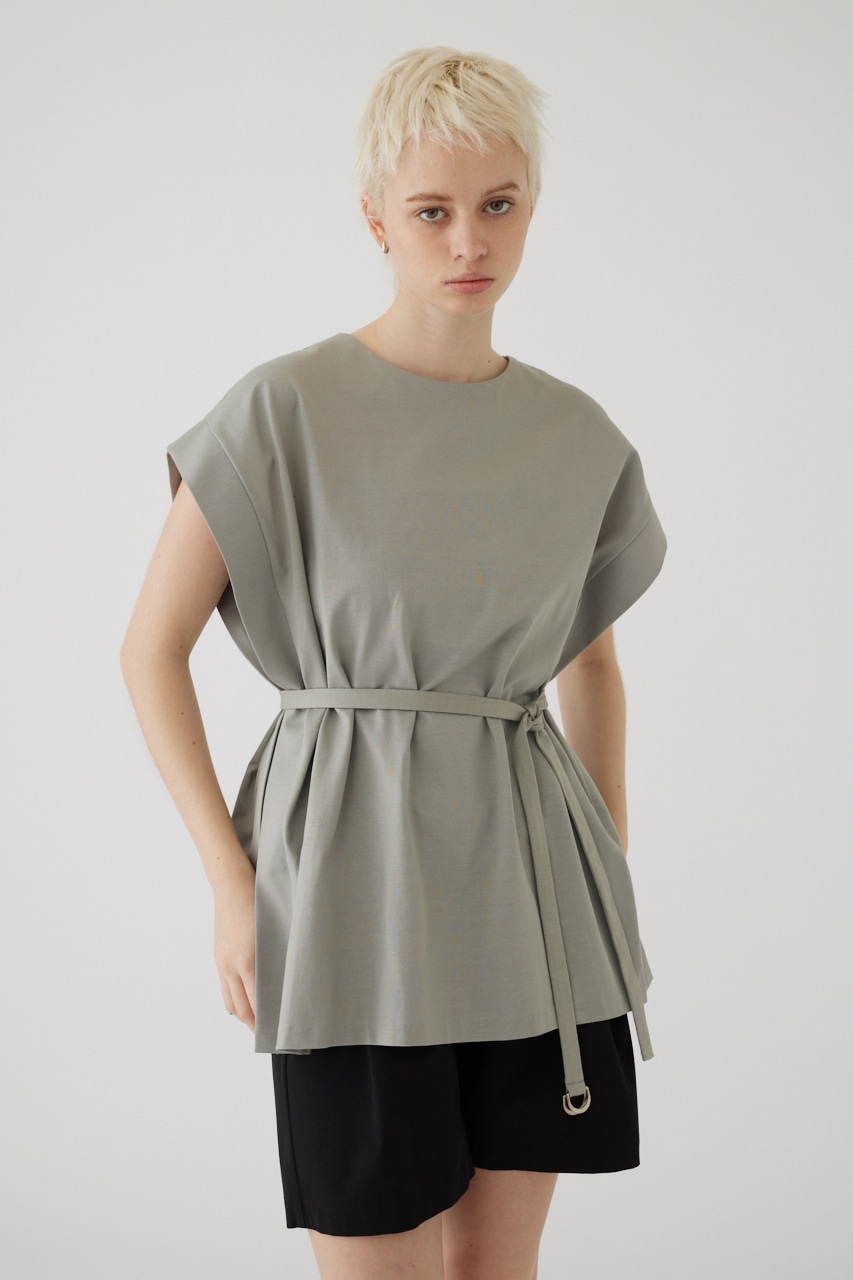 2way style big cut tops L/GRY FREE