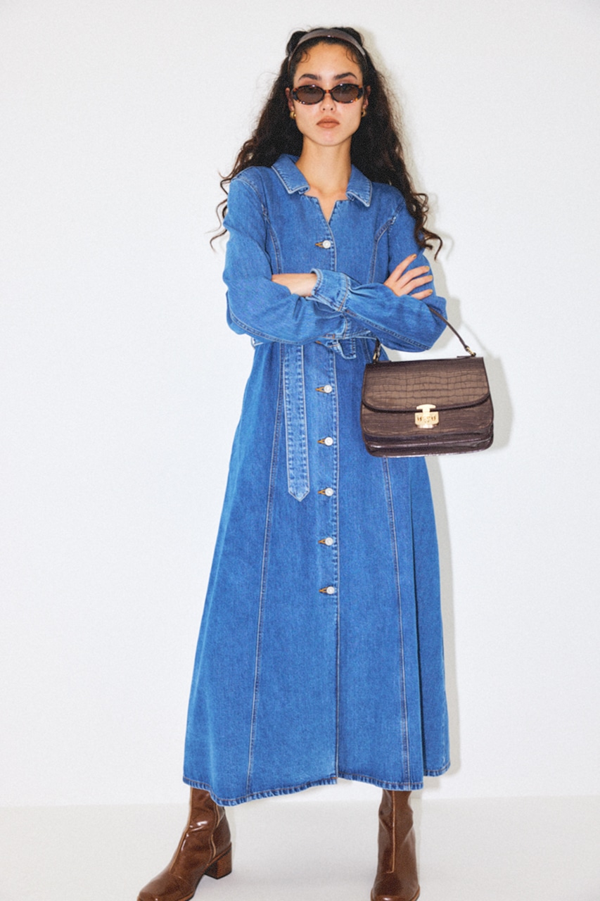 MOUSSY♡DENIM MAXI SHIRT ドレス