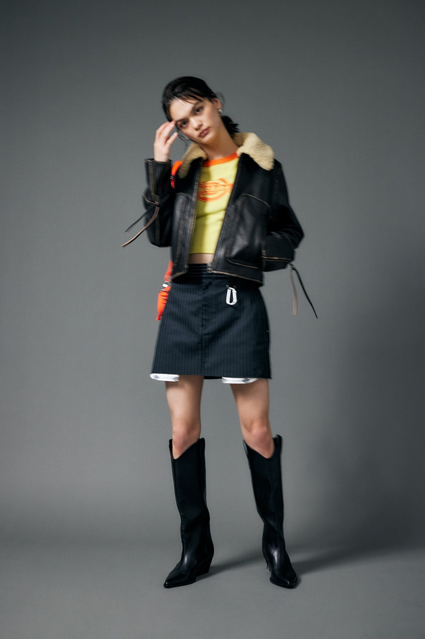 DICKIES（R）BICOLOR TINY Tシャツ YEL FREE