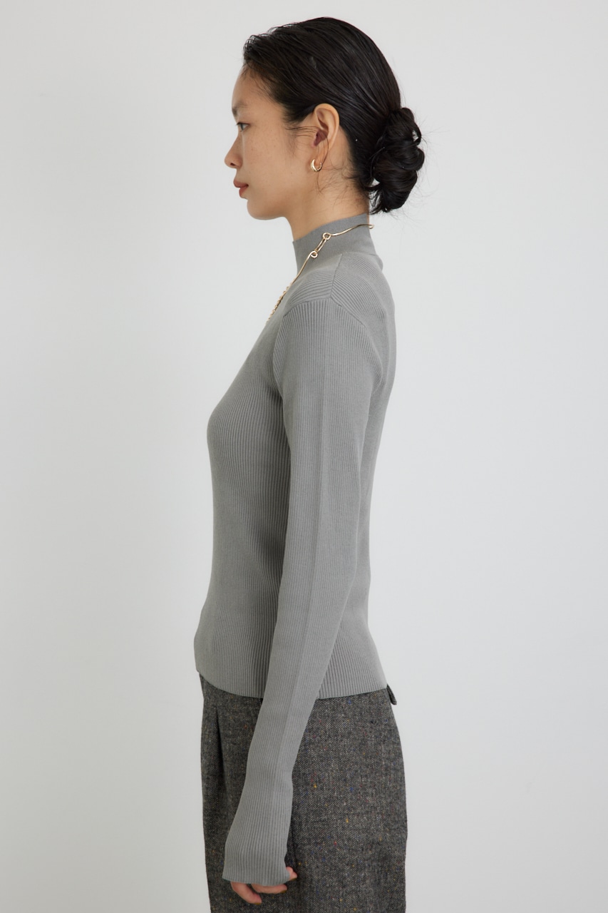 【PLUS】ショートボレロレイヤードセットニット D/YEL FREE