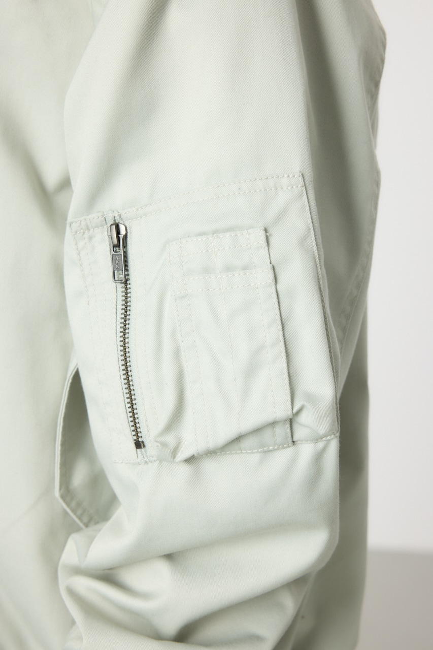 【UNISEX】オーバーミリタリーブルゾン L/GRY FREE