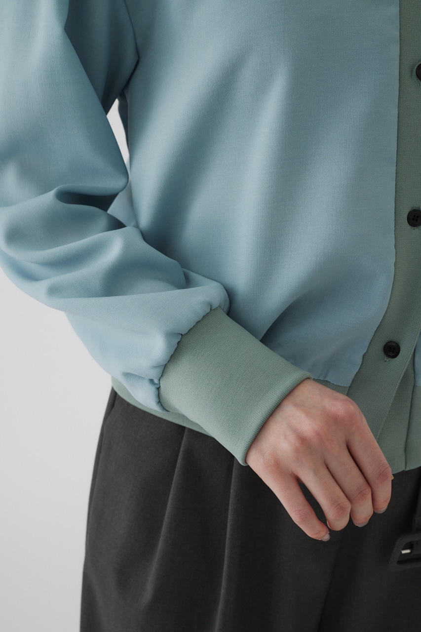 Similar color light blouson L/BLU FREE