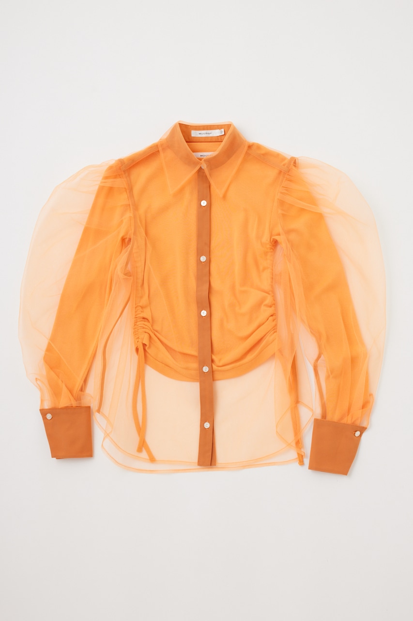 MOUSSY | TULLE LAYERED SHIRT ブラウス (シャツ・ブラウス ) |SHEL 