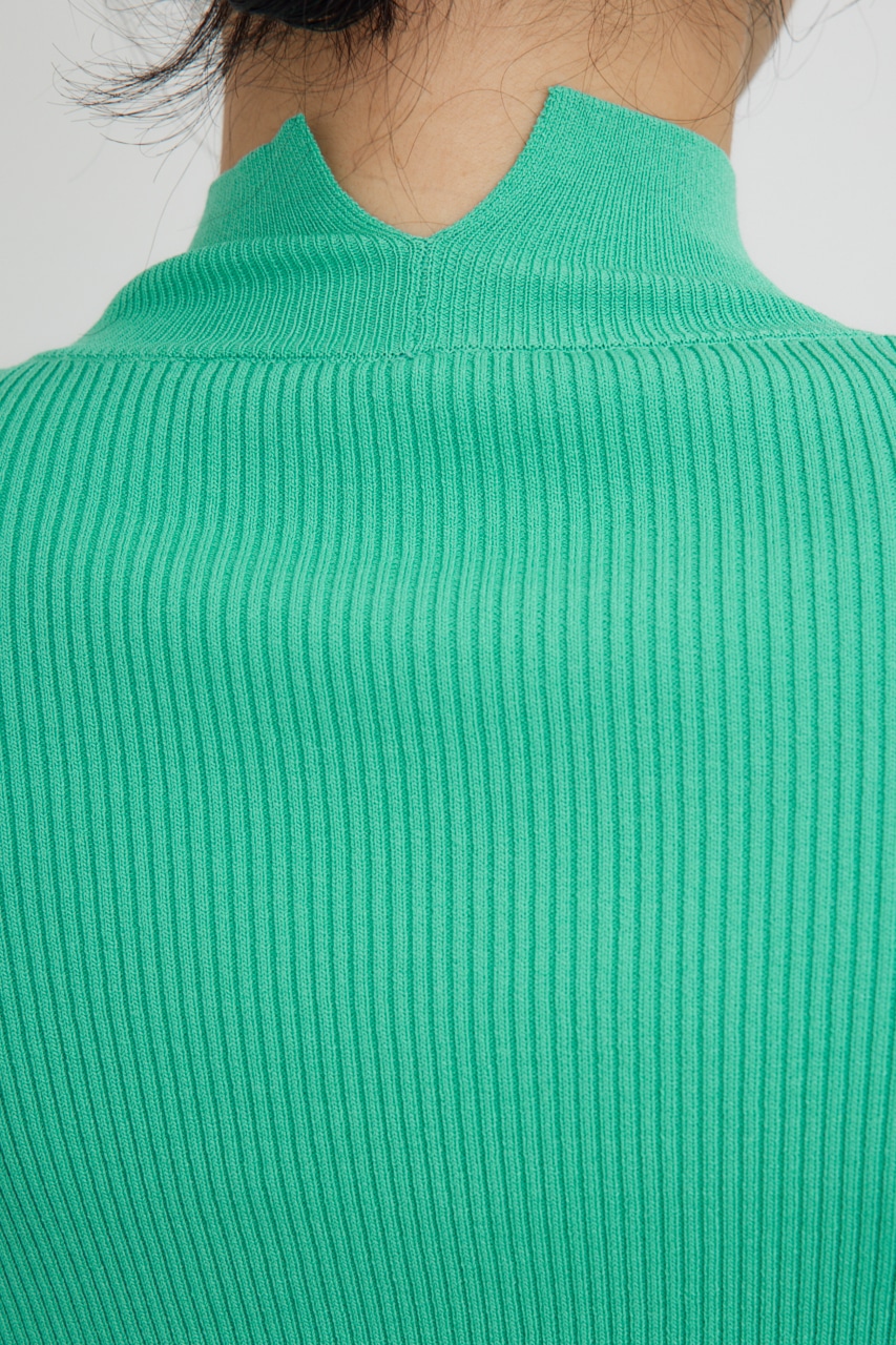 【PLUS】ショートボレロレイヤードセットニット NVY FREE