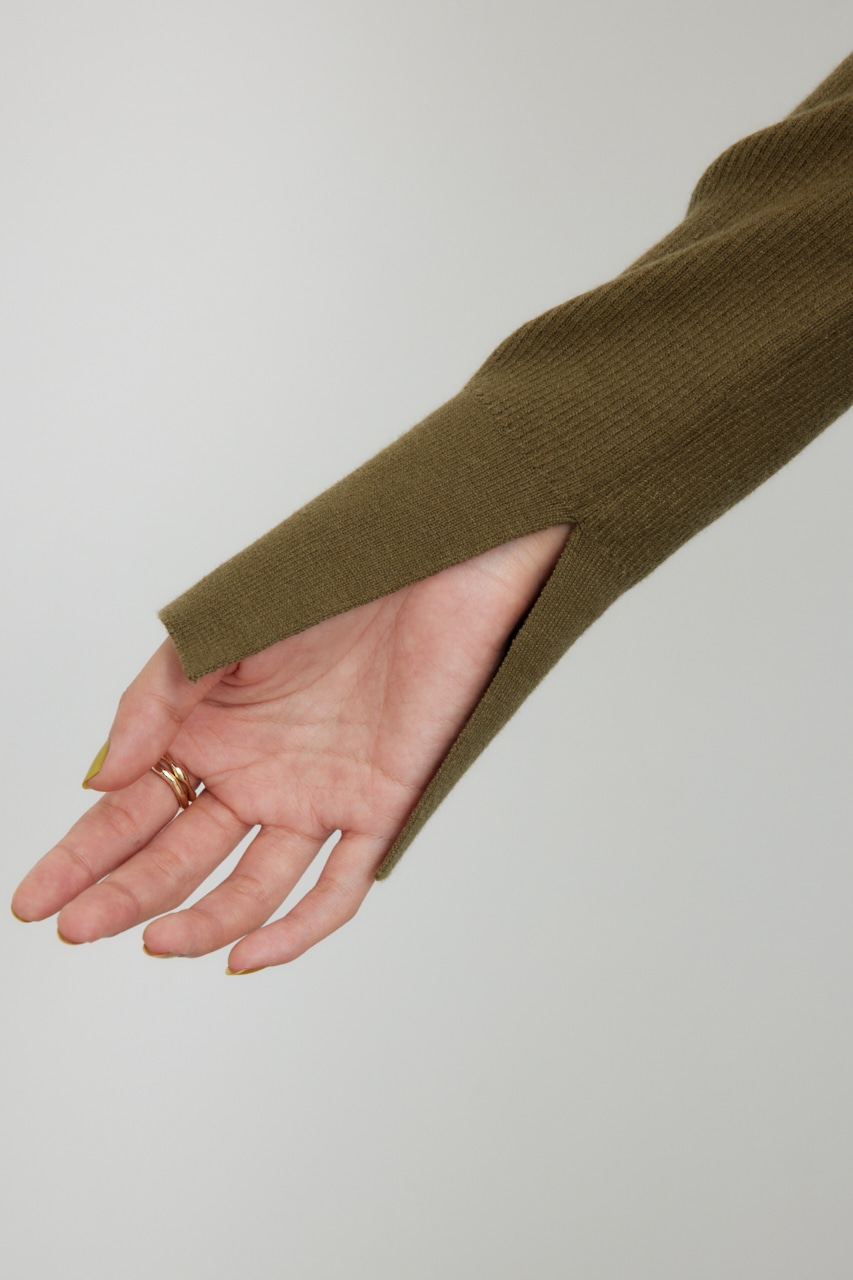 【PLUS】ベストレイヤードホルターネックニット KHA FREE