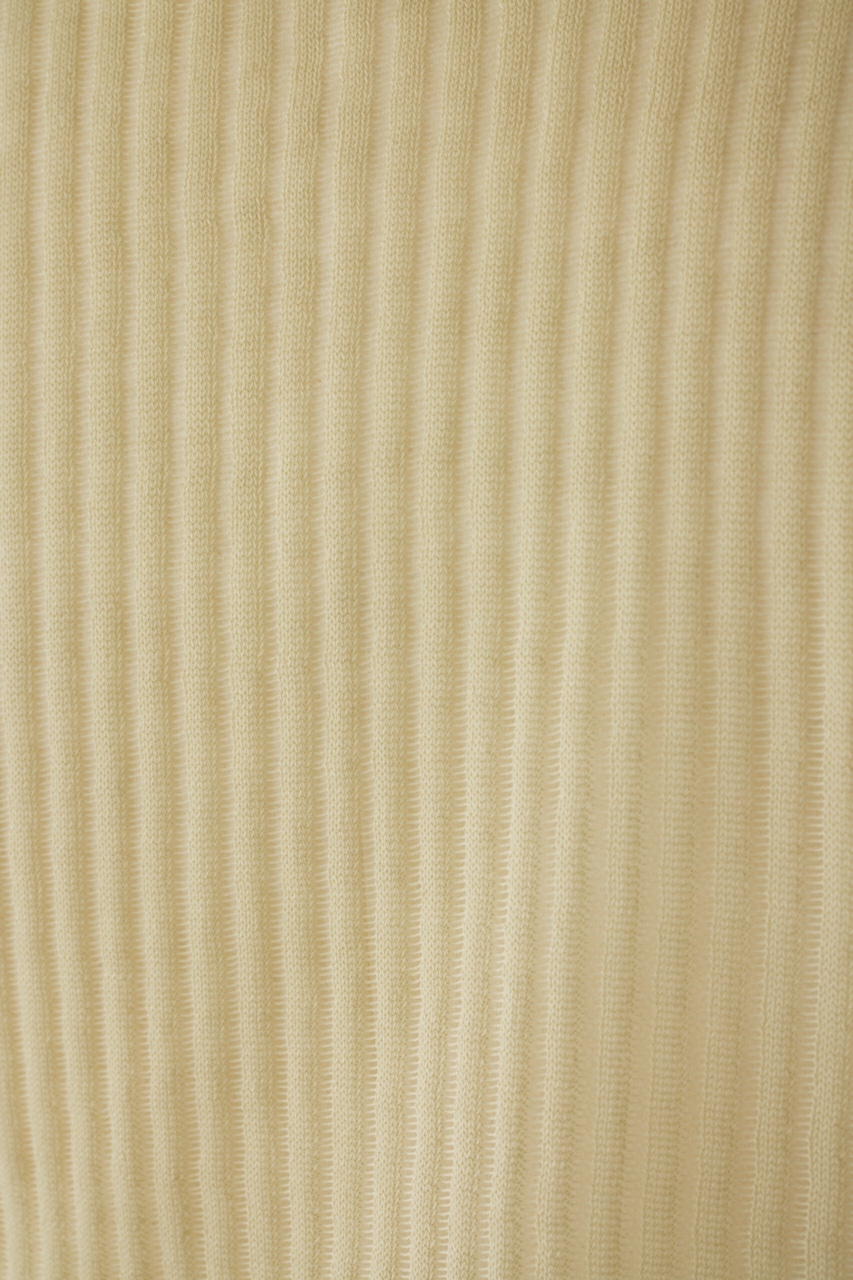 Semi long sheer tops L/GRN FREE