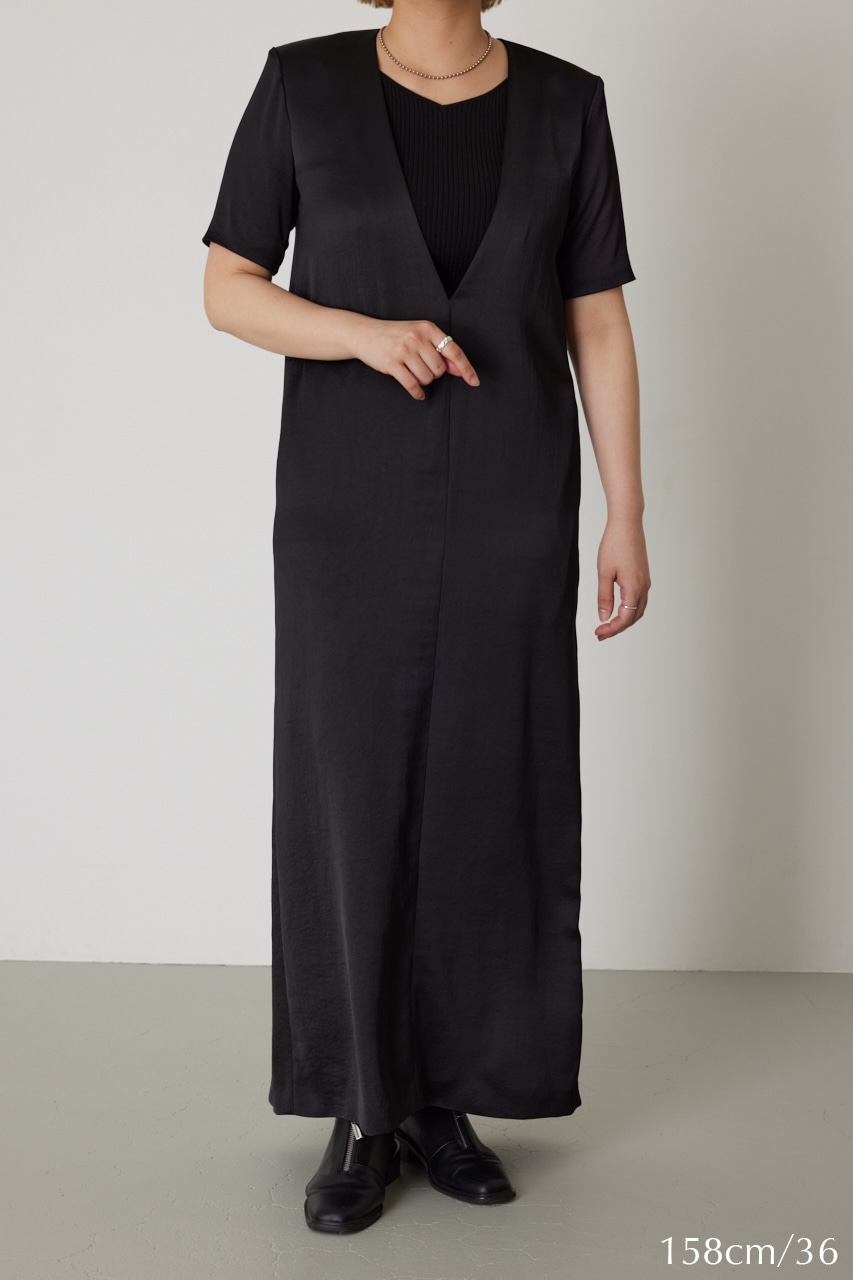 RIM.ARK | Satin long OP (LONG DRESS ) |RIM.ARK ONLINE STORE 