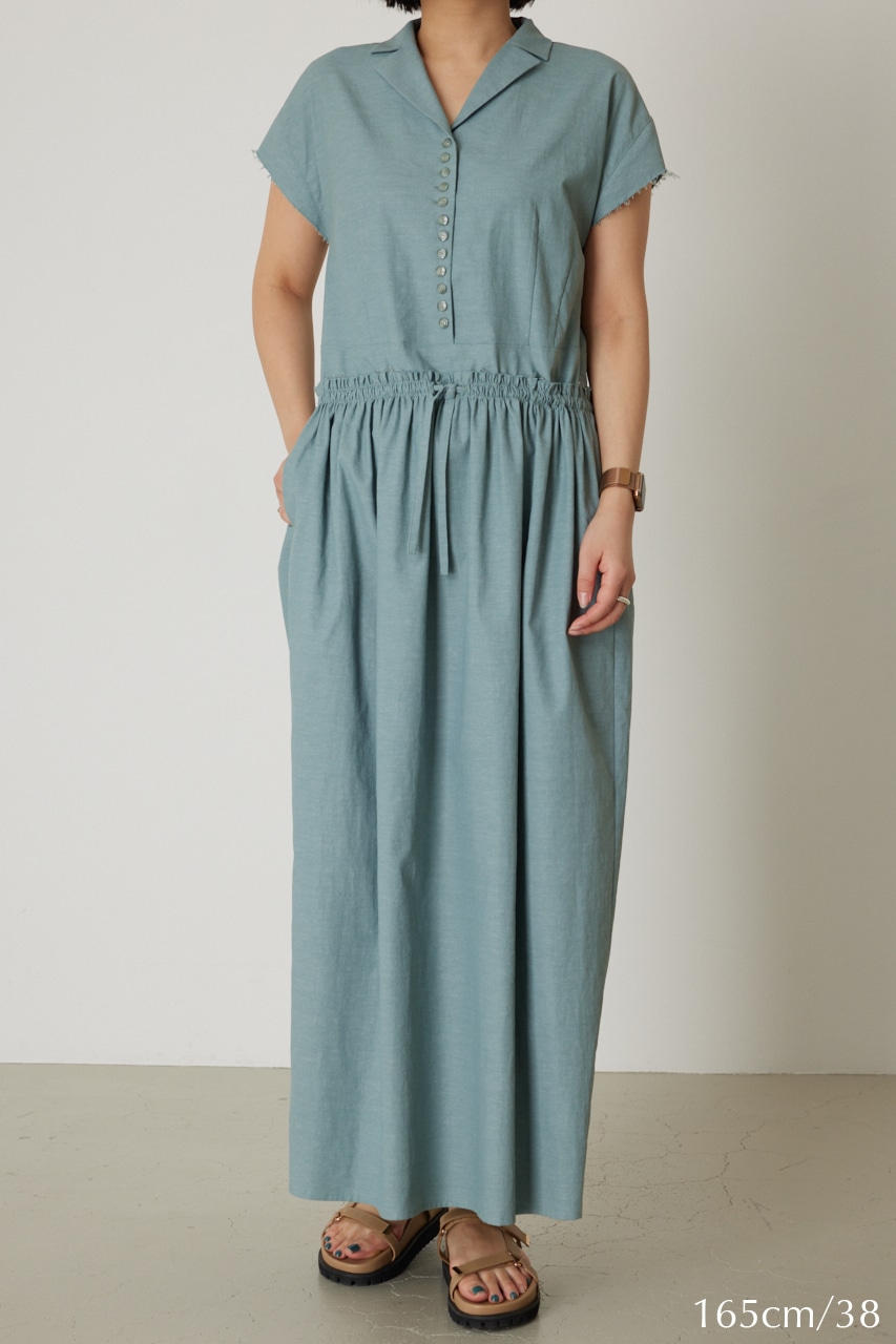 Waist narrow long dress L/BLU 38