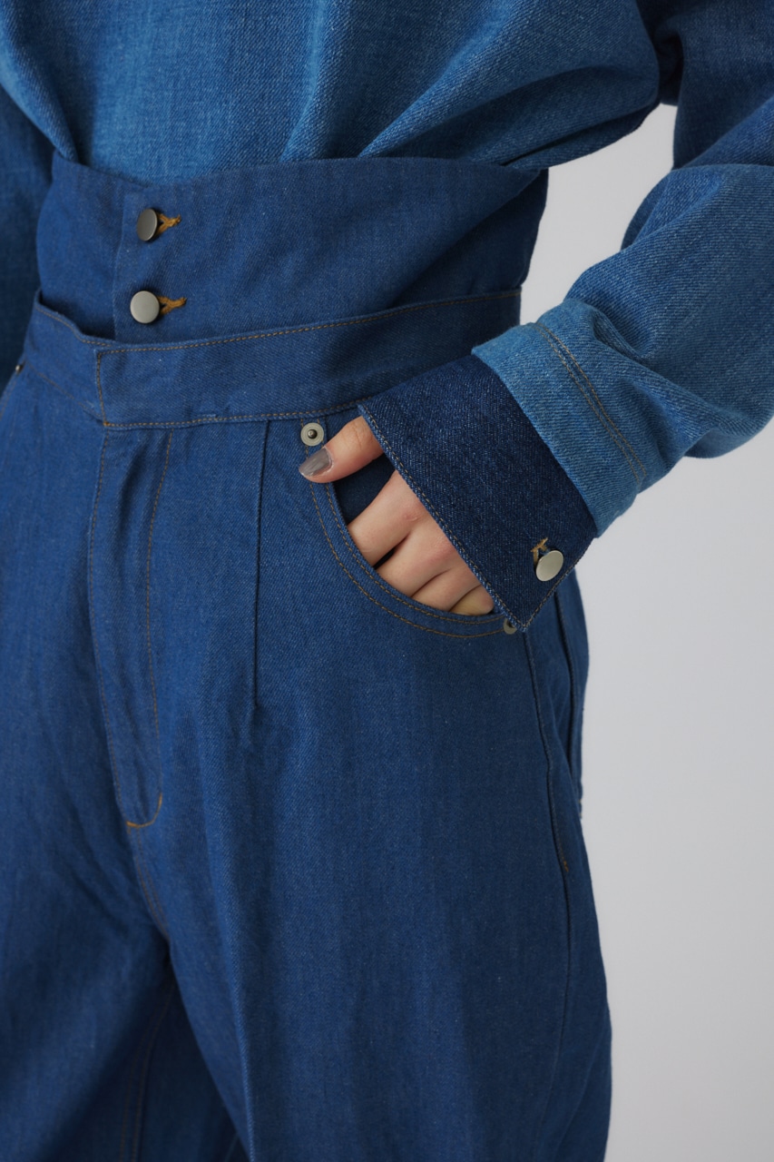 【LIMITED SALE】Corset denim PT BLU 38