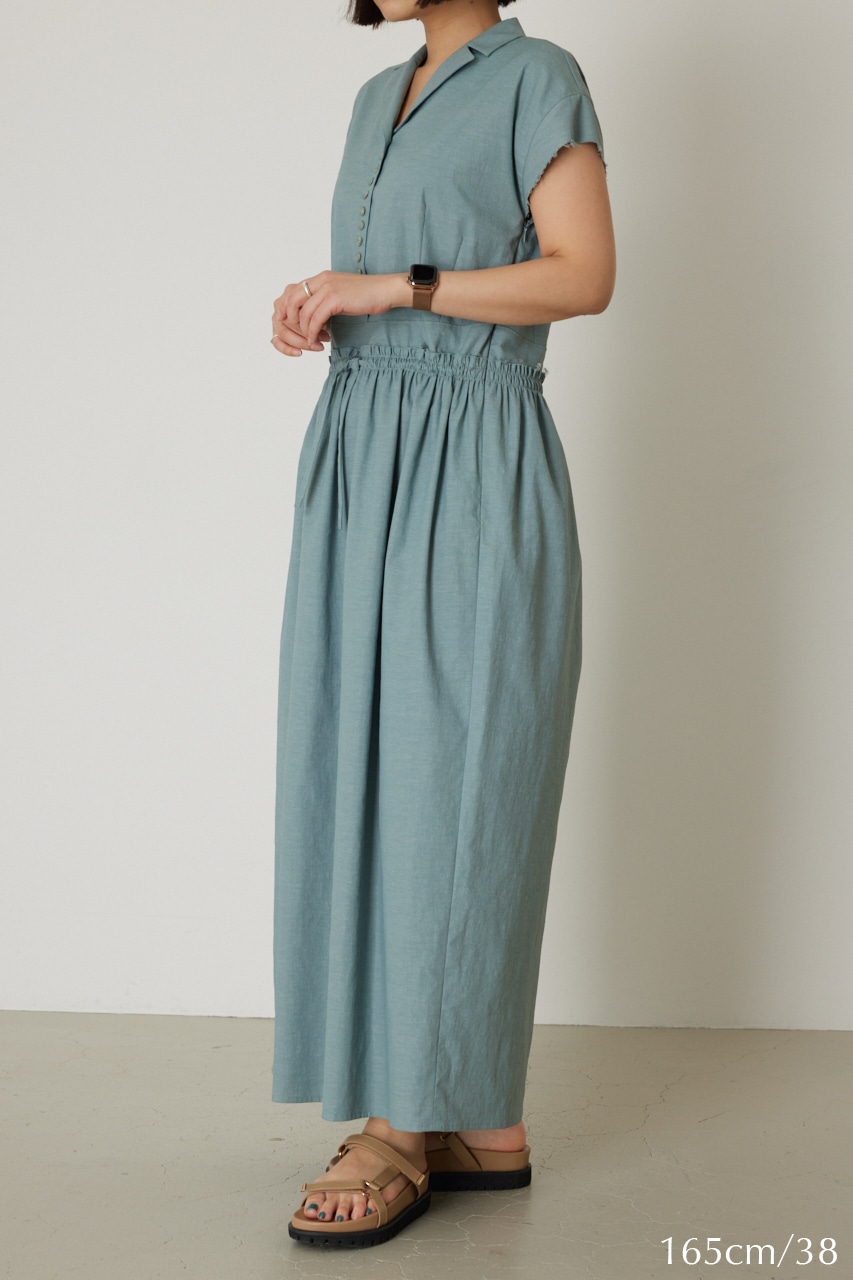 Waist narrow long dress L/BLU 38