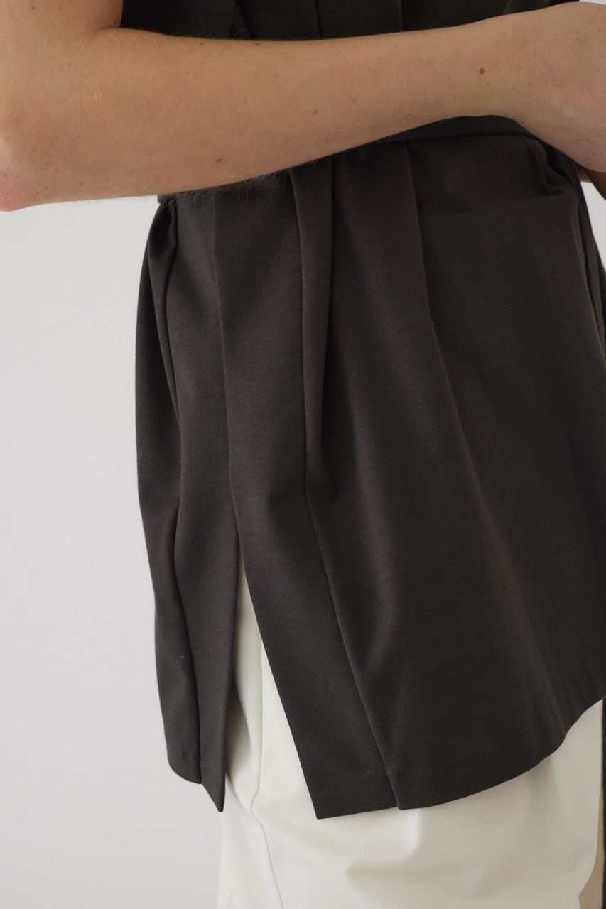 2way style big cut tops D/GRY FREE