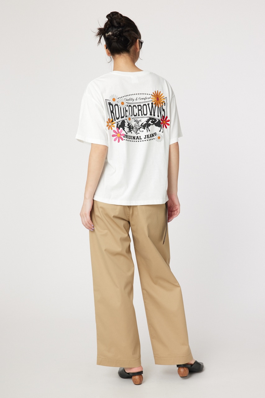 RODEO CROWNS WIDE BOWL | Flower Bloom Logo Tシャツ (Tシャツ