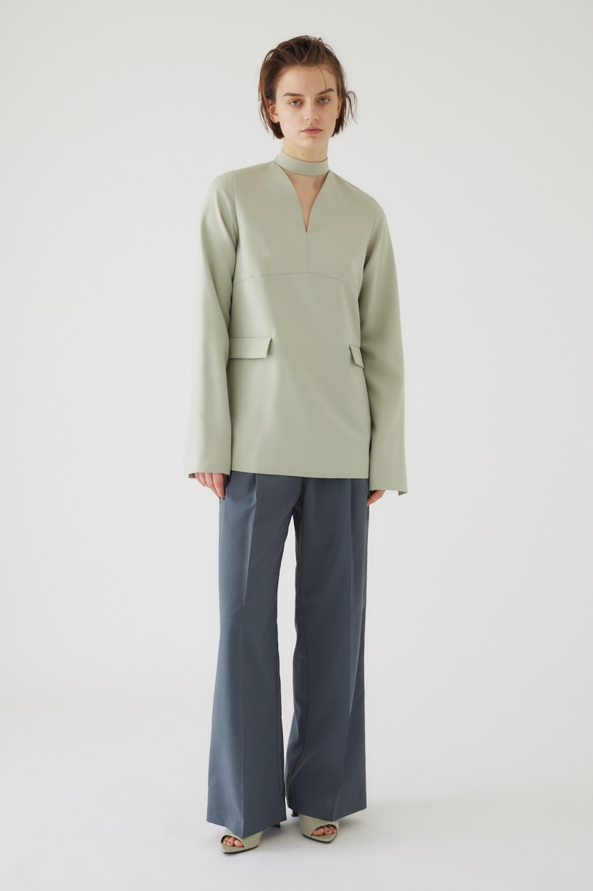 Double waist slacks GRY 38