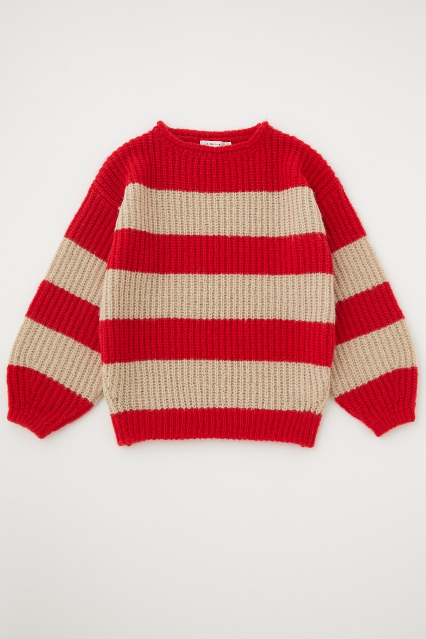 STRIPED KNIT トップス
