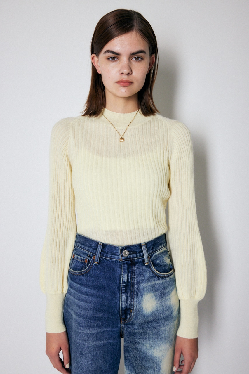 MOUSSY | DROOPY SLEEVES RIB KNIT トップス (ニット ) |SHEL'TTER