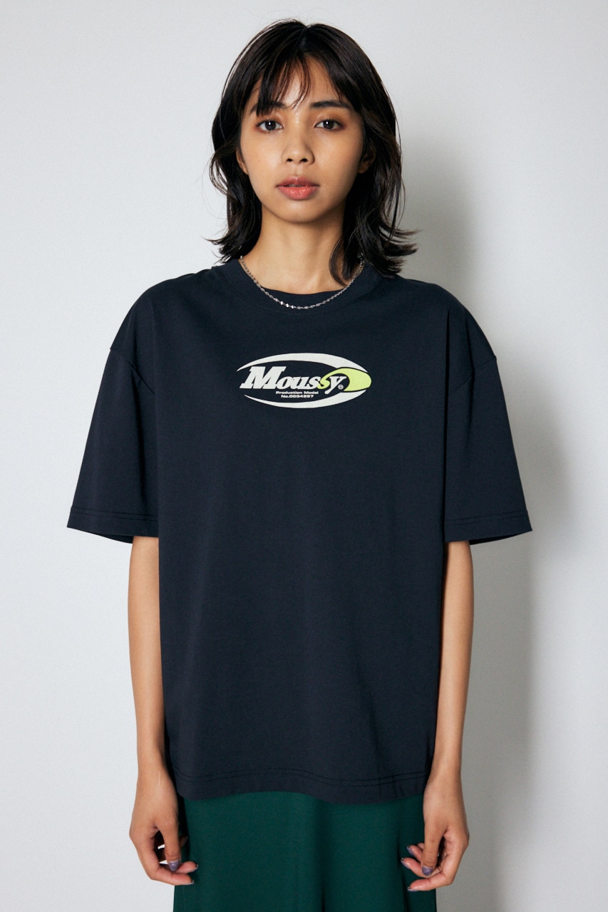 xgirl moussy コラボ Tシャツ 限定 黒 ミニ丈 表参道店限定-