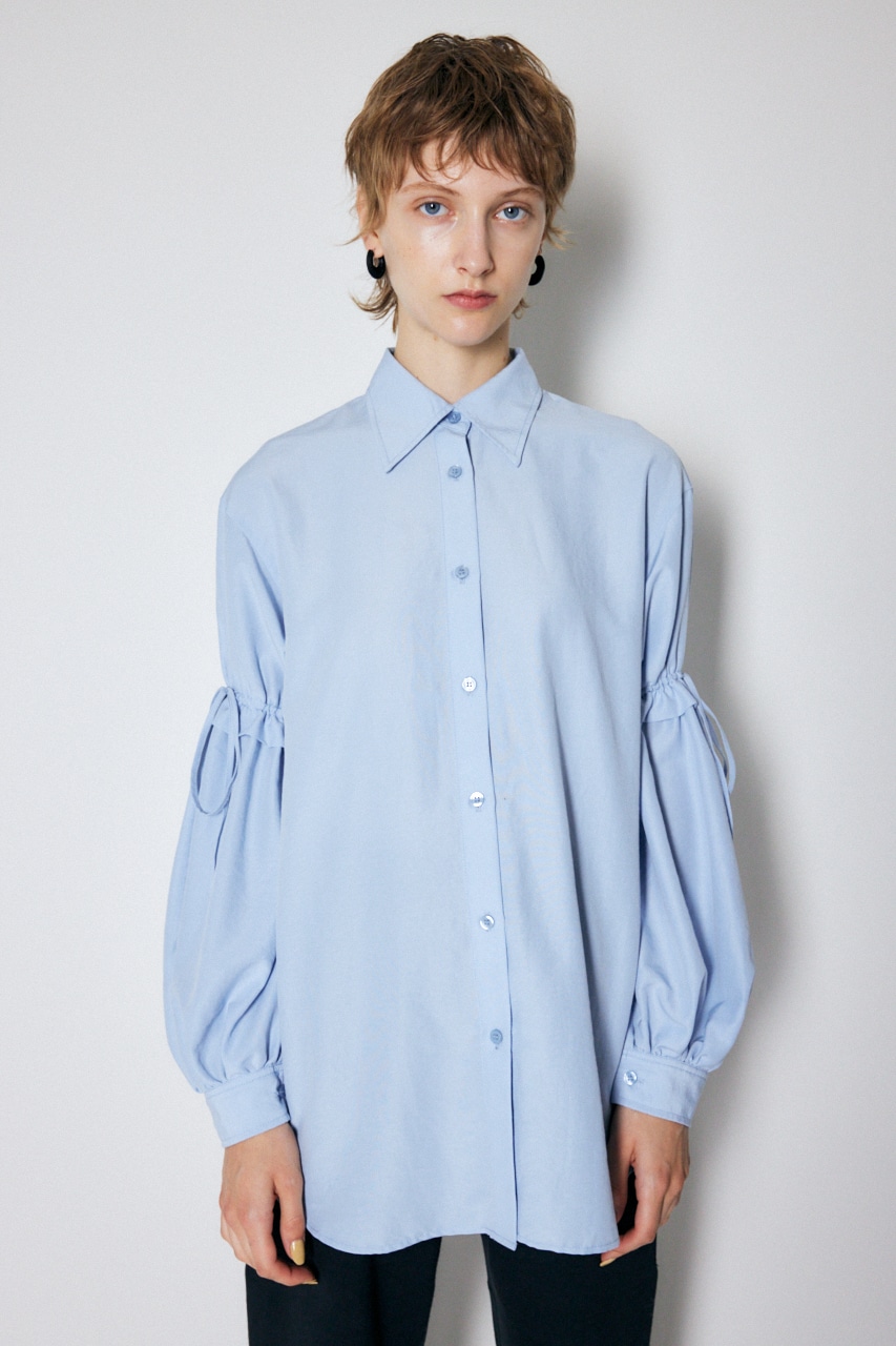 MOUSSY | MULTI GATHER SLEEVE シャツ (シャツ・ブラウス ) |SHEL