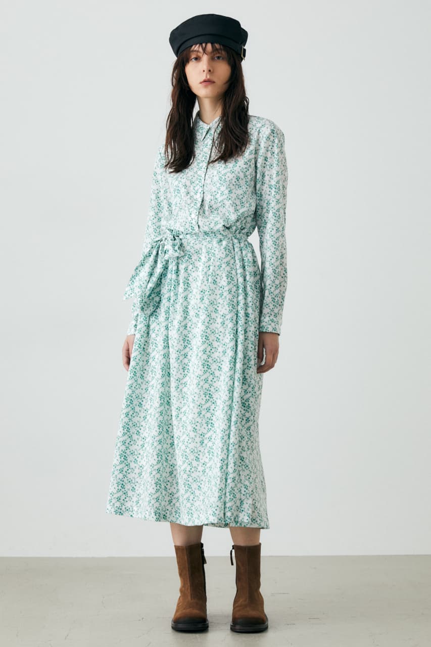 MOUSSY RIBBON TIE FLORAL ドレス (ワンピース(ロング） |SHEL'TTER WEBSTORE