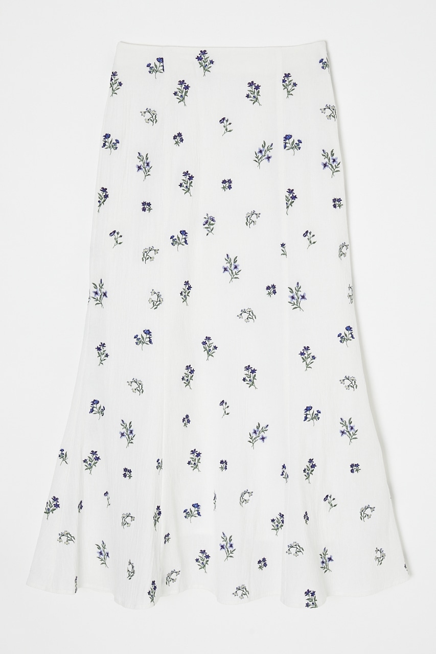 【DODO BAR OR】FLOWER EMBROIDERY SKIRTスカート