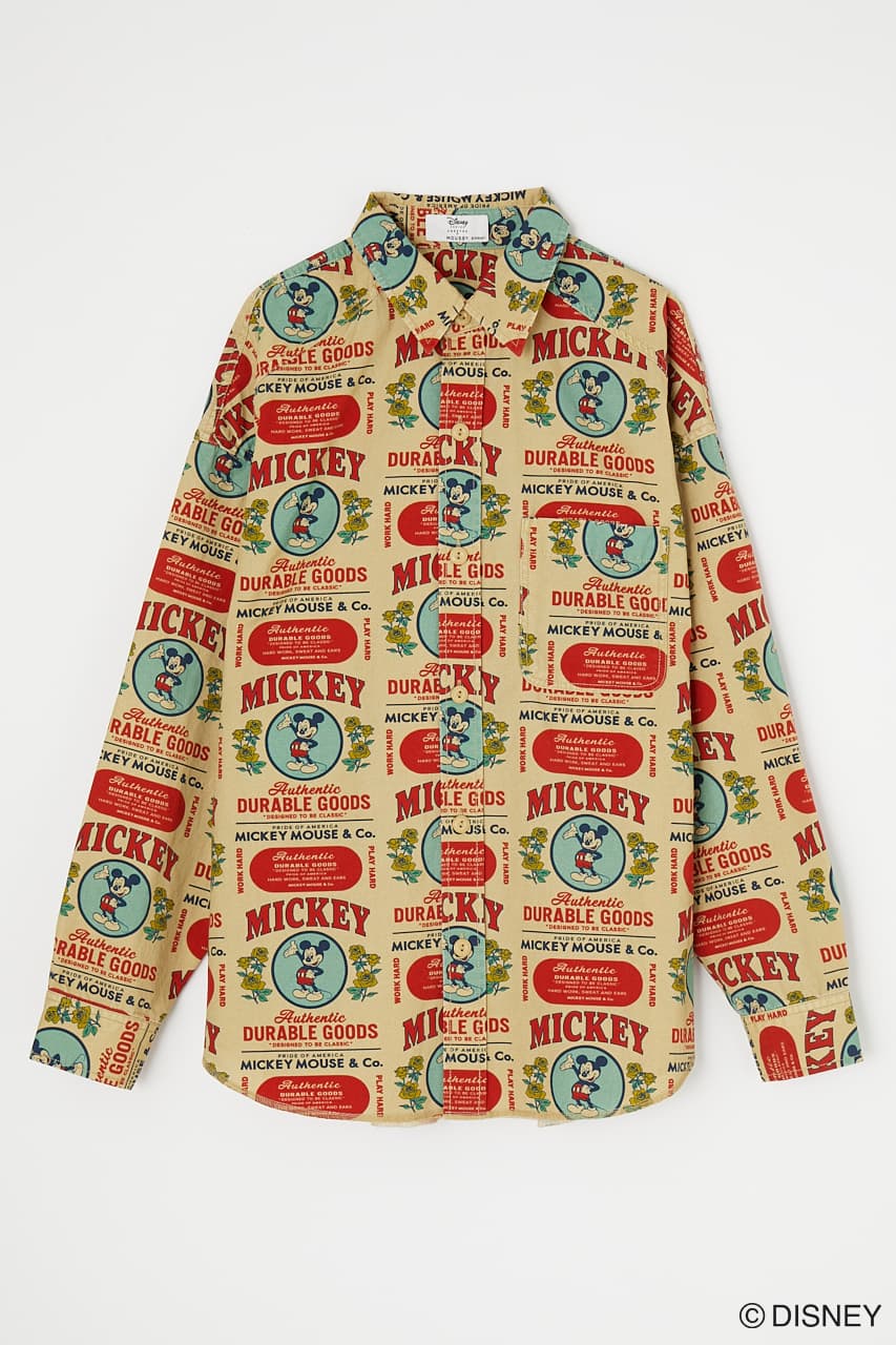 Disney SERIES CREATED by MOUSSY | MD MICKEY DURABLE GOODS SHIRT 