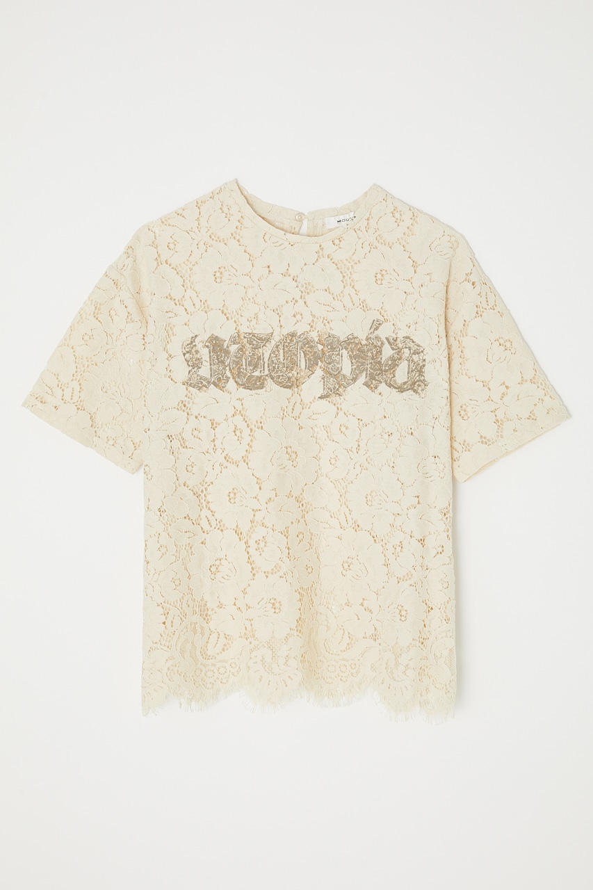 Printed Logo Lace Tシャツ Free Ecru Tシャツ カットソー 半袖 バロックジャパンリミテッド 公式通販サイト Shel Tter Web Store シェルターウェブストア