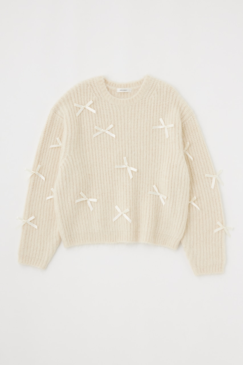 MOUSSY | RIBBON FANCY KNIT トップス (ニット ) |SHEL
