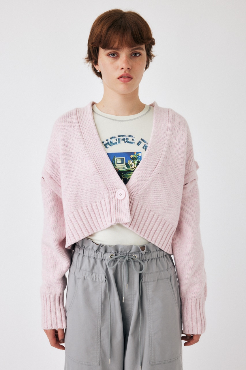 MOUSSY | BUTTON SHORT ニットカーディガン (ニット ) |SHEL'TTER WEBSTORE