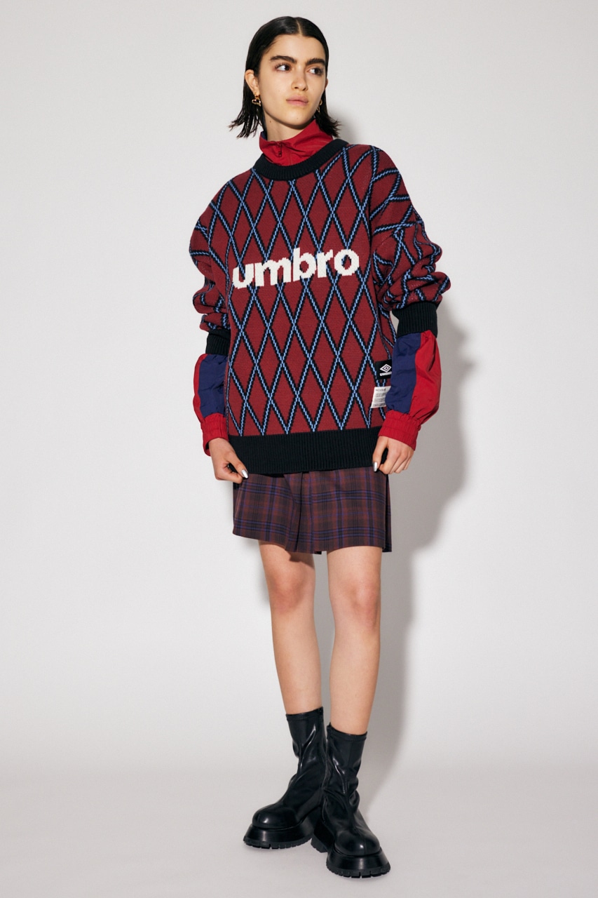 moussy UMBRO ニット赤