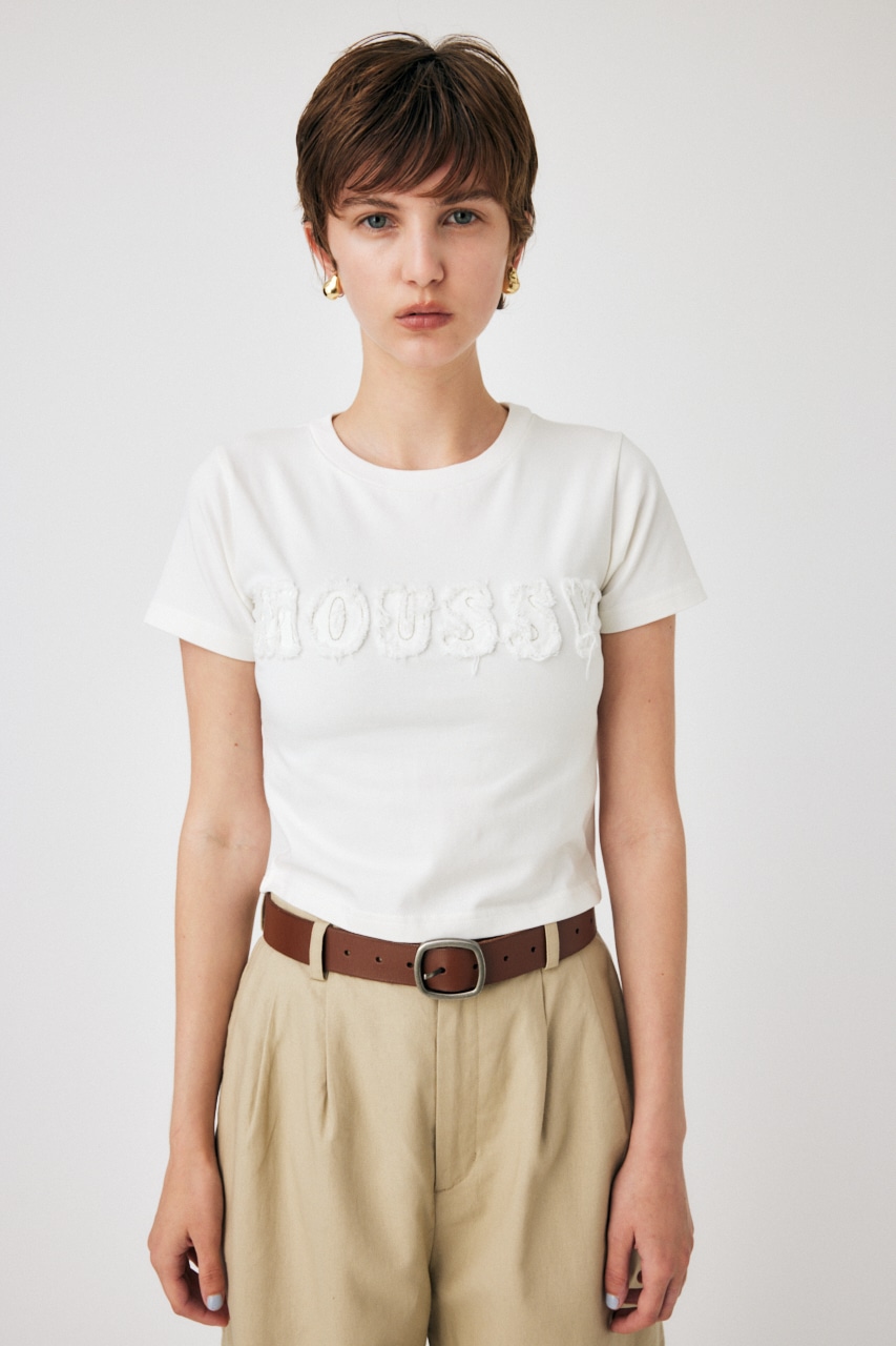 MOUSSY | PATCH DENIM MOUSSY TINY Tシャツ (Tシャツ・カットソー(半袖) ) |SHEL'TTER WEBSTORE