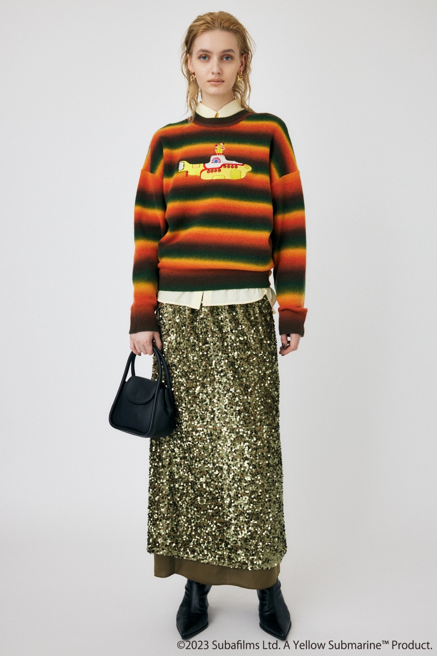 YELLOW SUBMARINE ニット BRN FREE