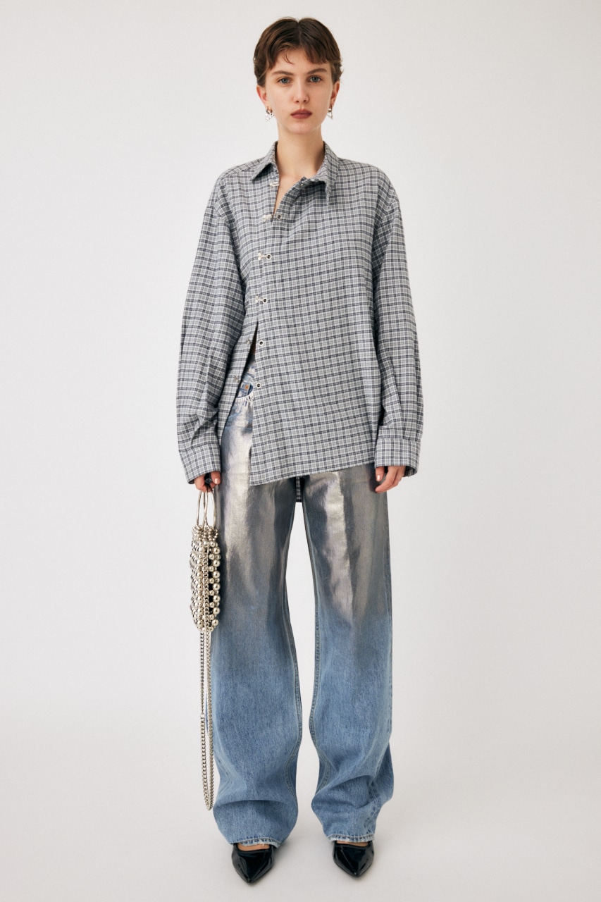 MOUSSY | TWISTED OVERSIZED CHECK シャツ (シャツ・ブラウス ) |SHEL'TTER WEBSTORE