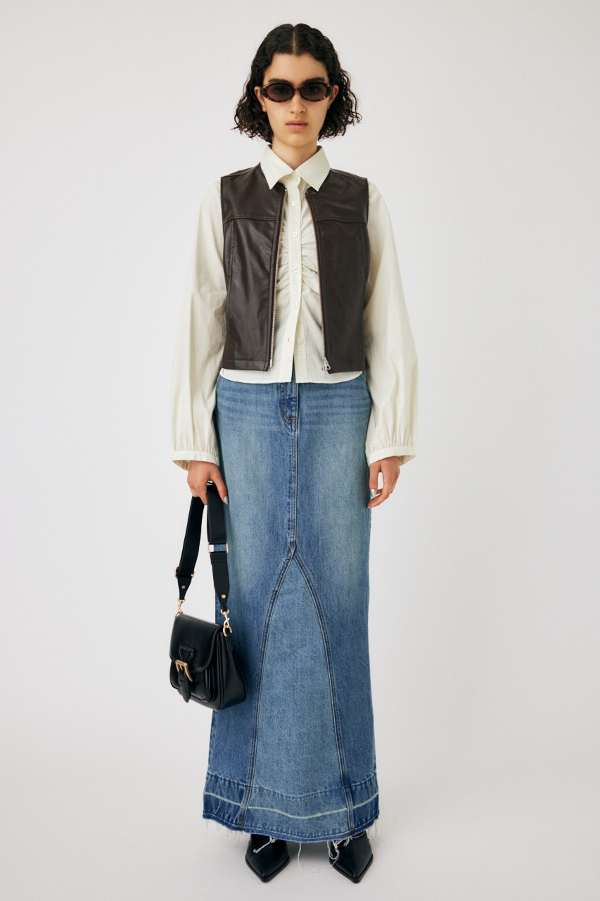MOUSSY | RUCHED STRETCH シャツ (シャツ・ブラウス ) |SHEL'TTER WEBSTORE