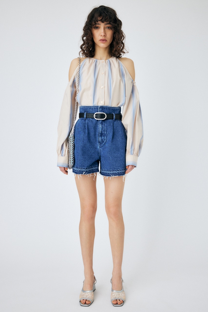 moussy  HIGH WAIST SHORT DENIM パンツ