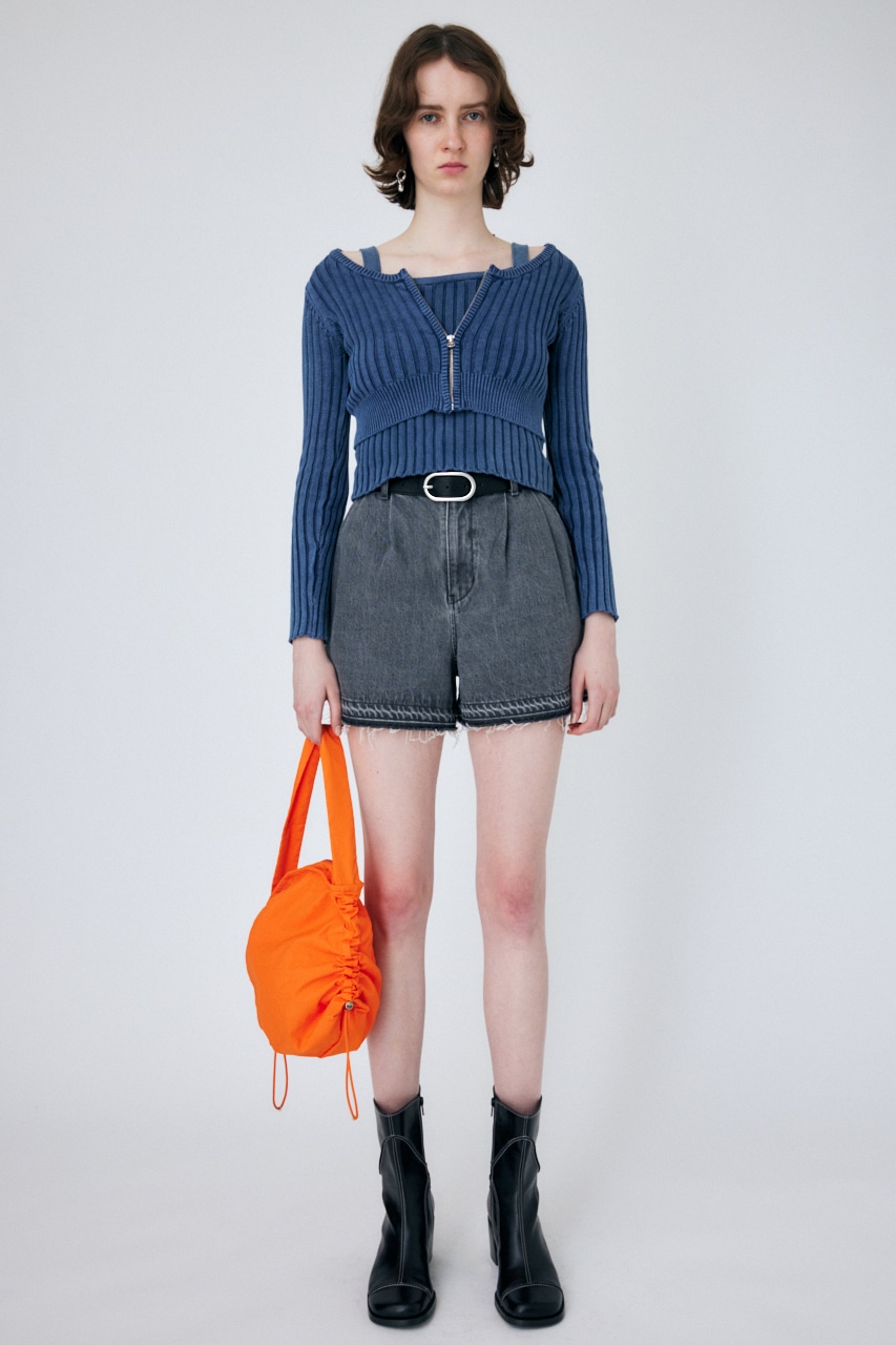 MOUSSY HIGH WAIST BELTED ショートパンツ (ショートパンツ |SHEL'TTER WEBSTORE