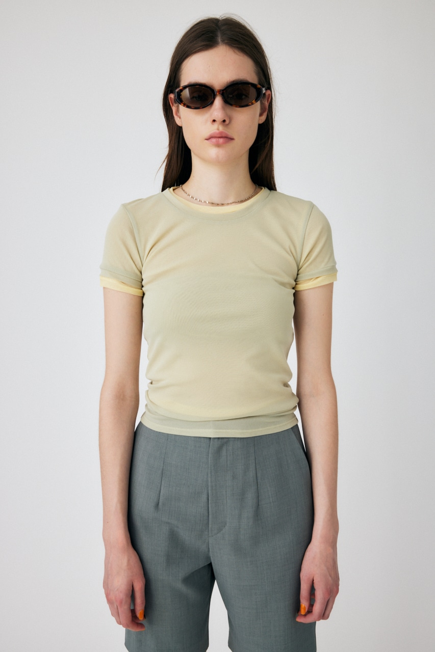 MOUSSY | SHEER TEE SET (Tシャツ・カットソー(半袖) ) |SHEL