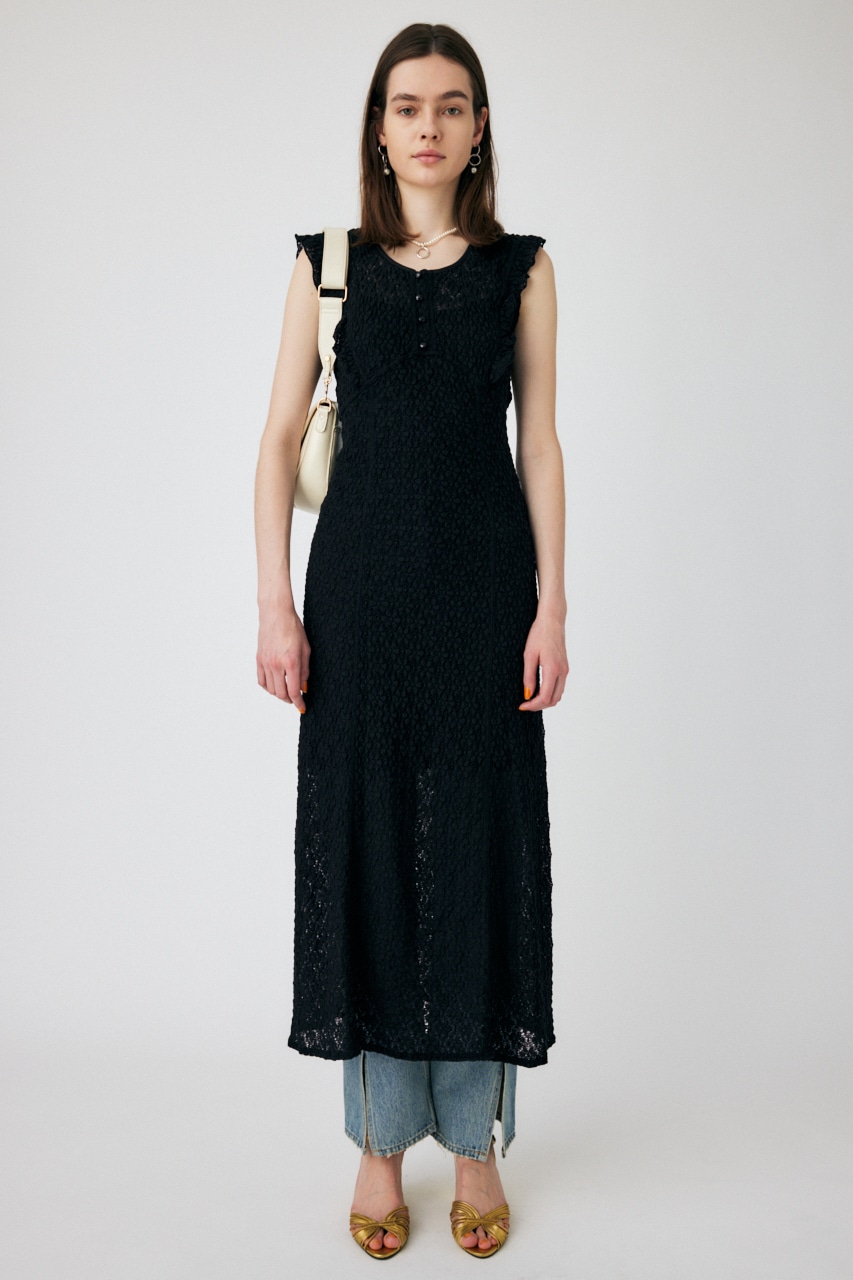 MOUSSY | SHEER LACE PANEL ドレス (ワンピース(ロング） ) |SHEL'TTER
