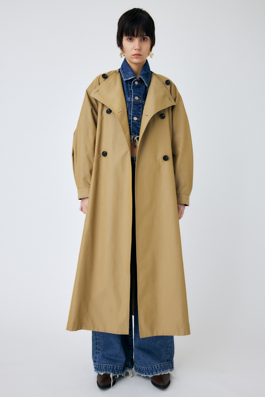 COLLARLESS TRENCH コート