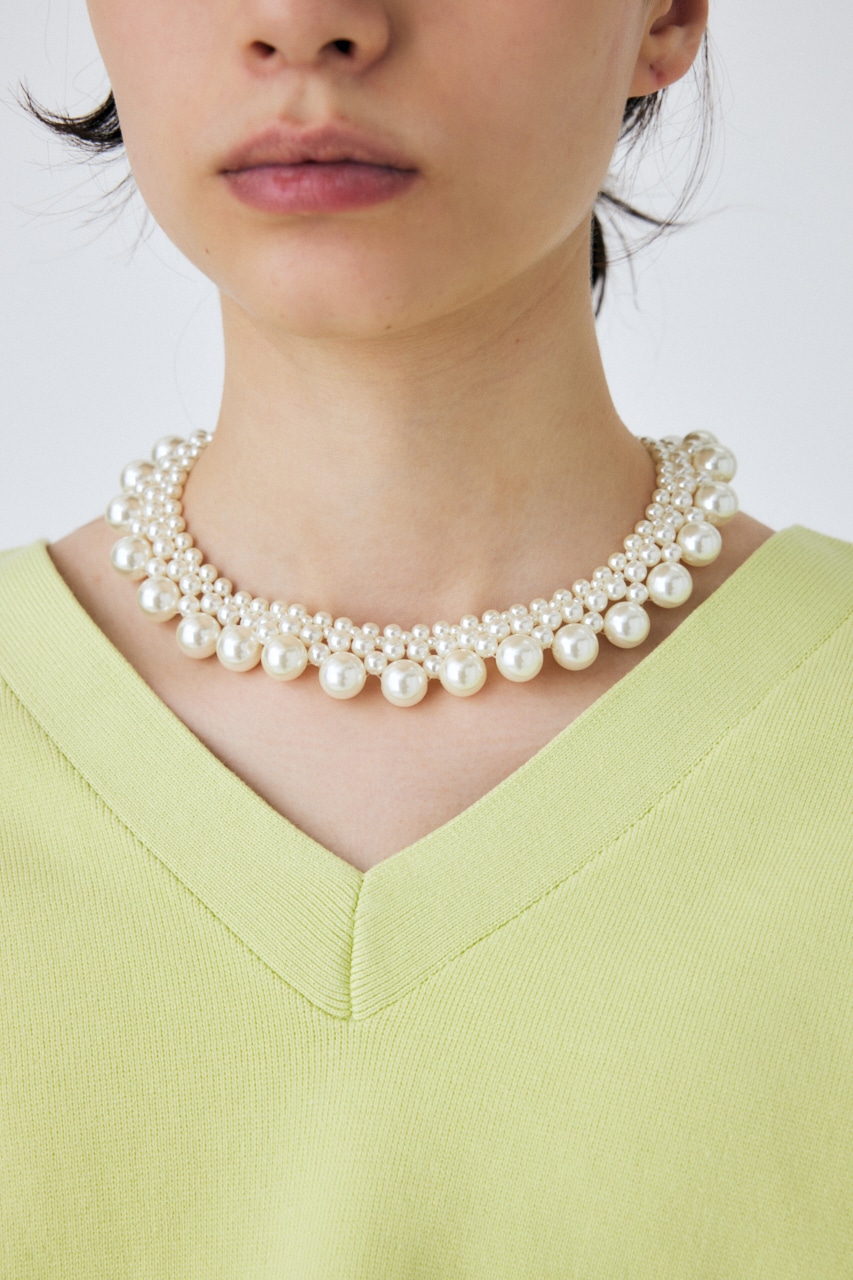 ripsalis リプサリス パールドットチョーカー M シルバー　3回着用 ripsalis リプサリス パールドットチョーカー M シルバー 3回着用