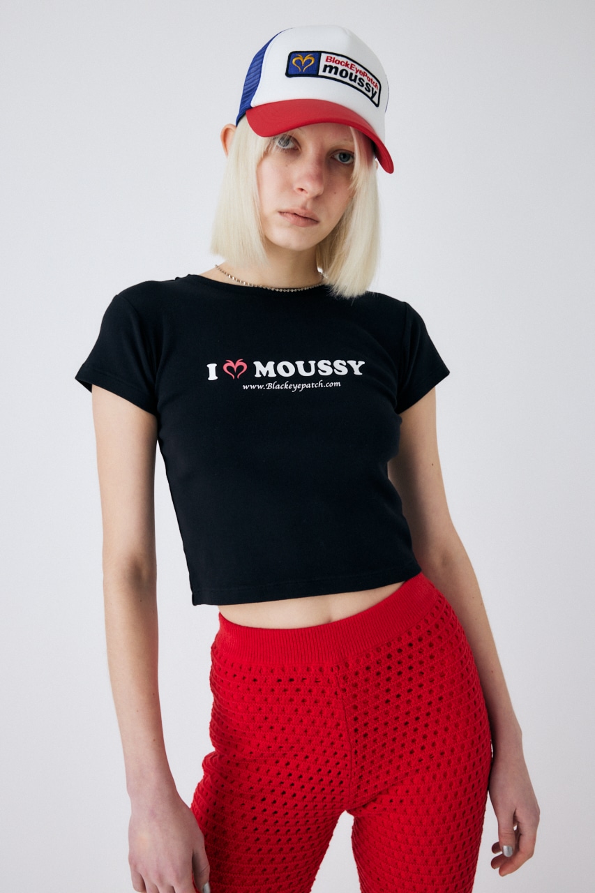 moussy ブラックアイパッチ　コラボTシャツ　ステッカー付き