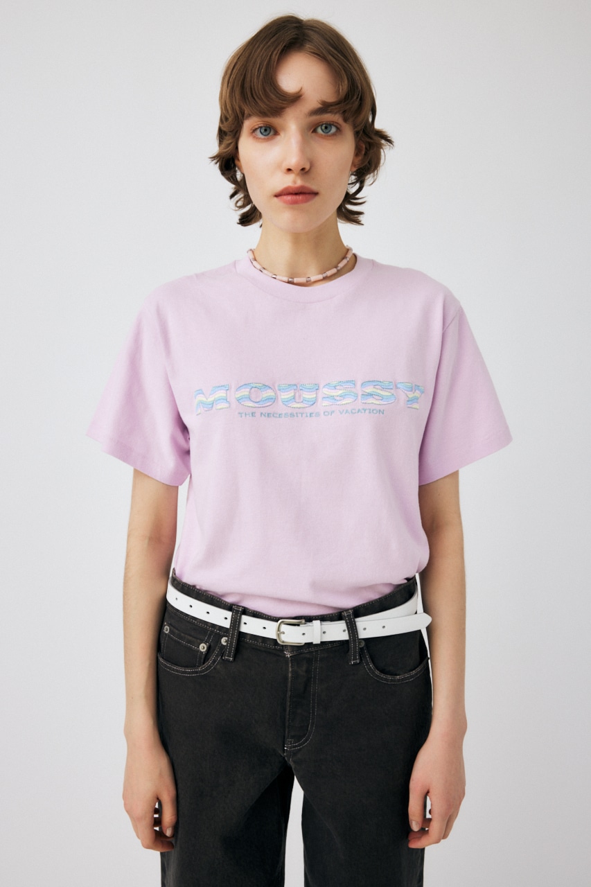 WAVE PATTERN MOUSSY Tシャツ