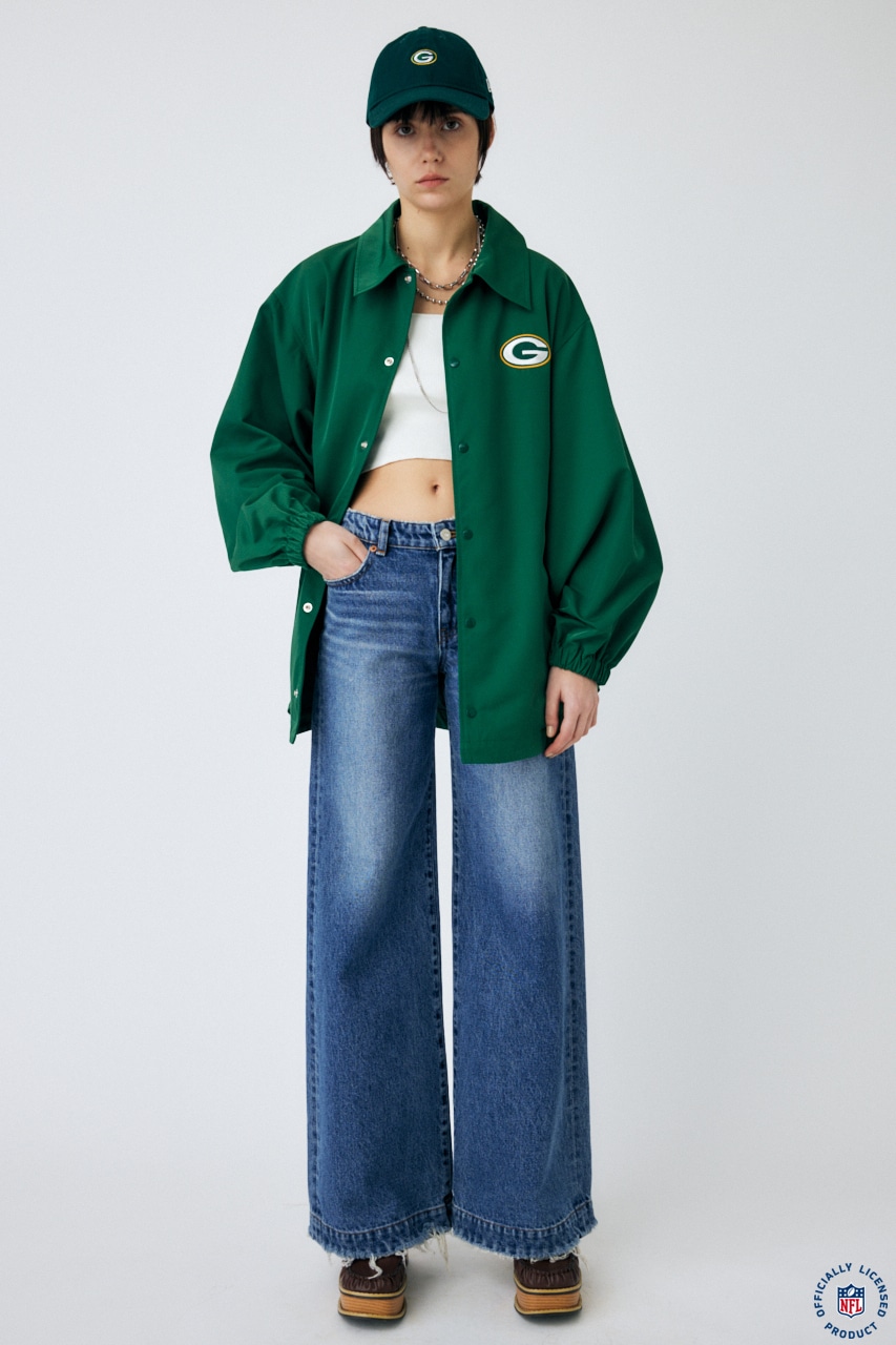 NFL ROUND HEM COACH ジャケット GRN FREE
